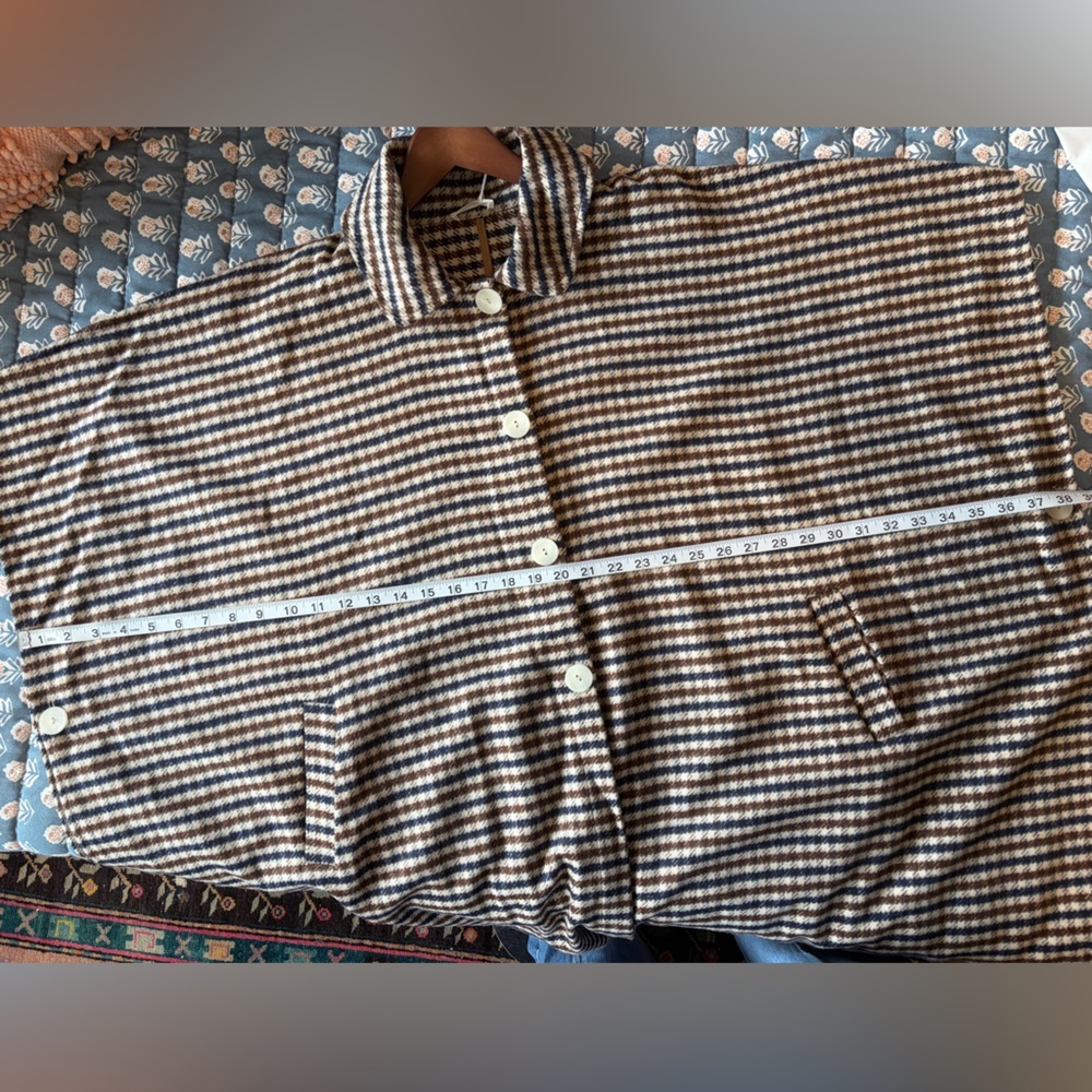 NWT Mus & BomBon Saja Cape Brown Check Plaid (Cuadros Marrón) | Made in Spain - Picture 15 of 15